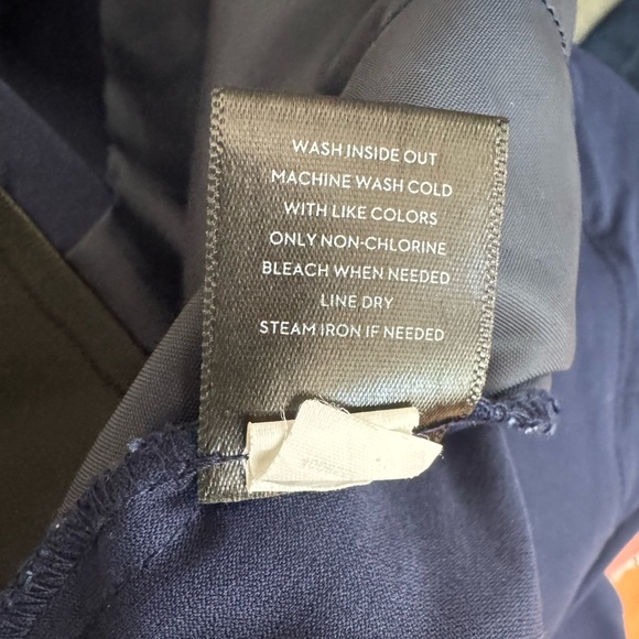 Simply Vera Wang Dark Blue Navy Comfort 90’s Capri Pants Elastic Waist Retro Med - Picture 4 of 10